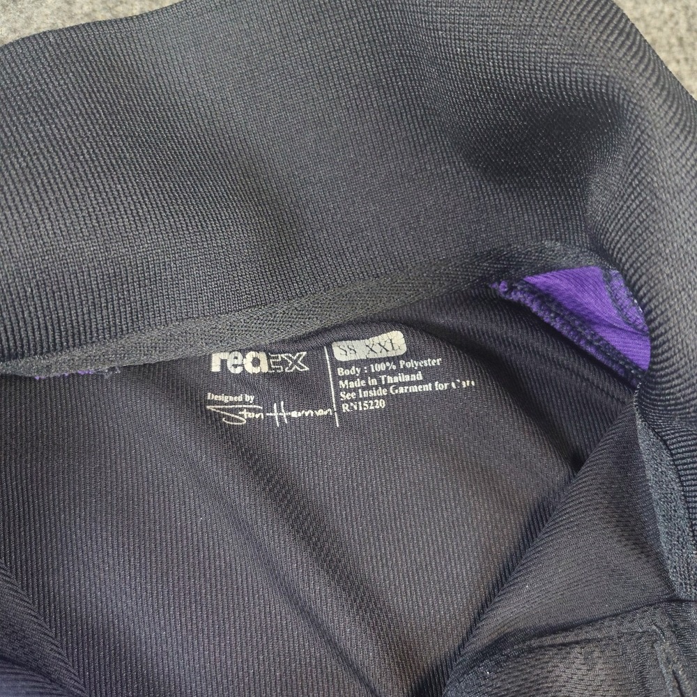FedEx Uniform Polo Shirt Men's Size 2XL Black & Purple Short Sleeve - Picture 3 of 4